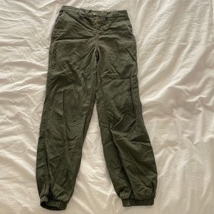 Olive Green Joggers, XS